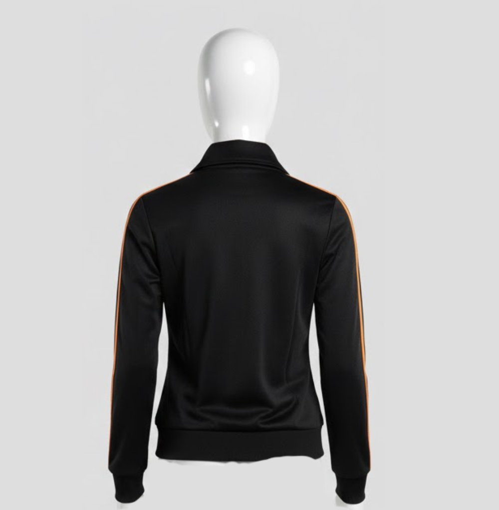 Balera Stripe Sleeve Track Jacket Black/Ember