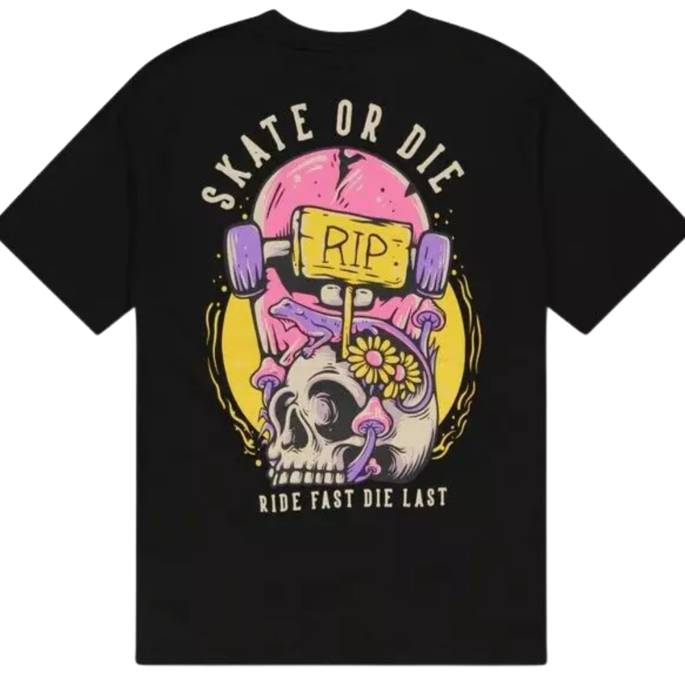 Wesc Mason SS Tee Skate Or Die Unisex Oversize Fit S/S Crewneck Tee
