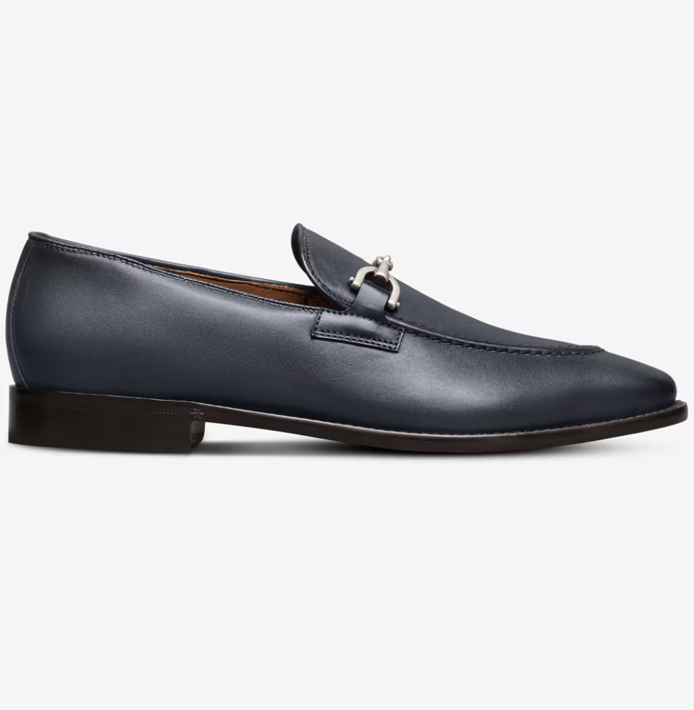 Allen Edmonds Stanton Bit Navy Leather Loafer