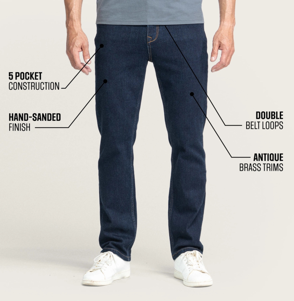 BÆRSkin Straight Leg Jeans Indigo