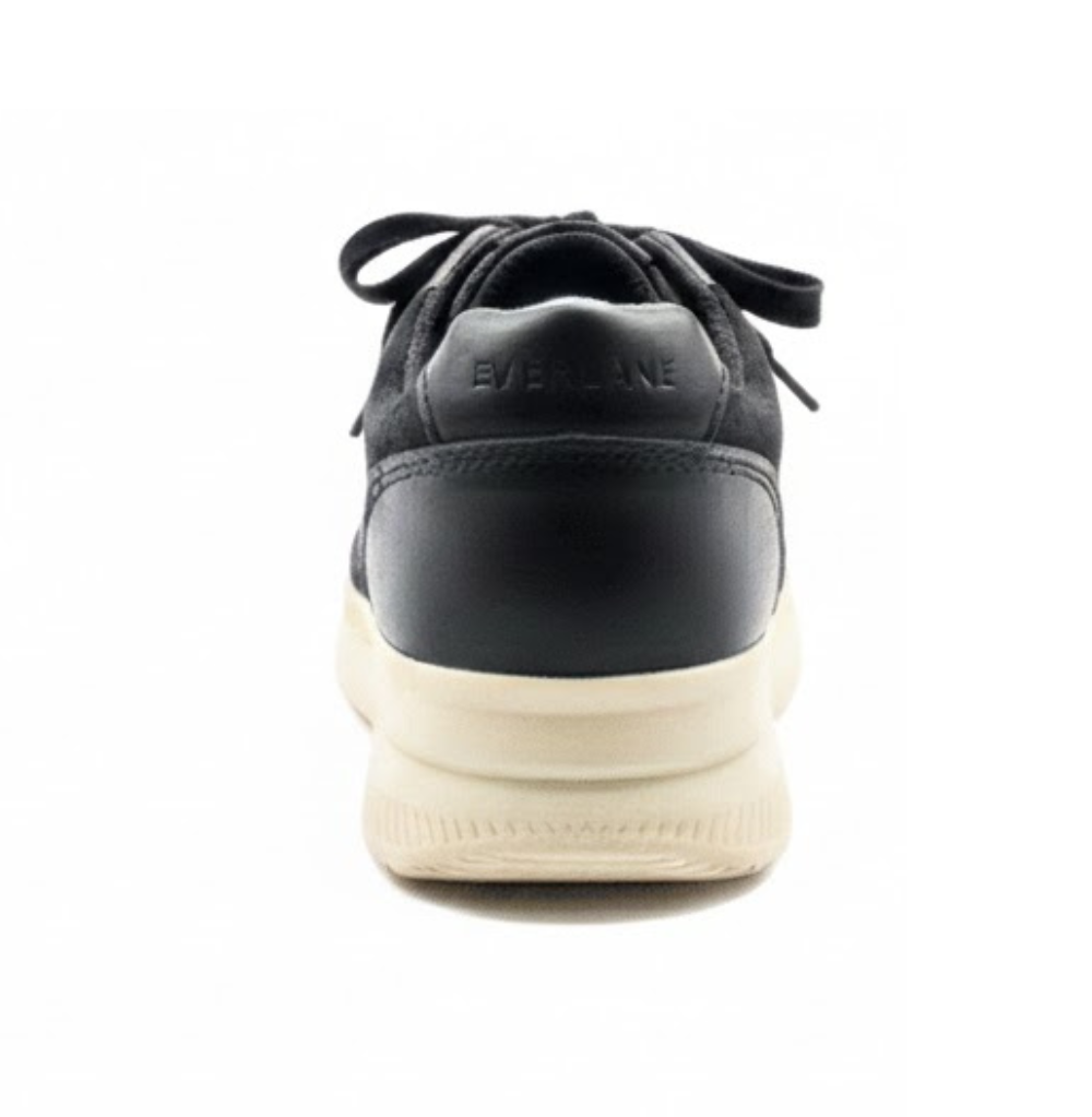 Everlane The Trainer Black Leather Sneakers