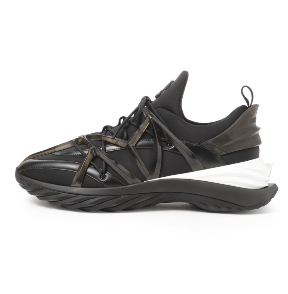 Jimmy Choo Cosmos/M V Black/White/Clear Mix Sneaker