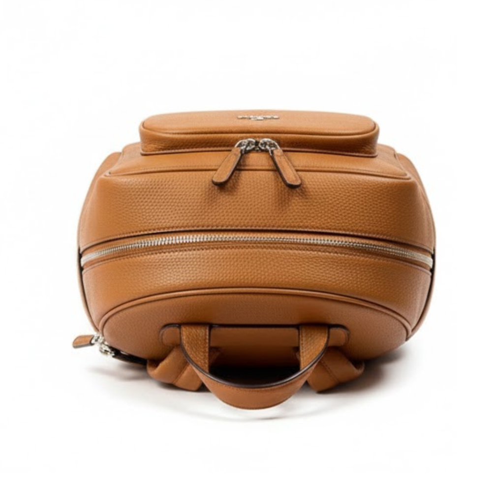 Coach Charter Backpack 24 In Signature Leather Brown