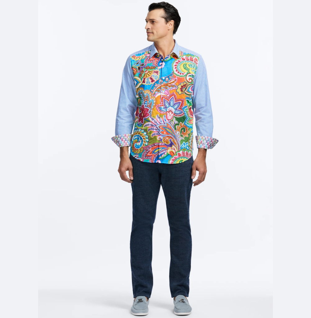 Robert Graham Limited Edition Kaleidescope Long Sleeve Button Down