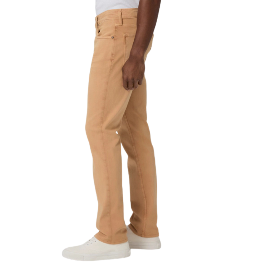 Paige Transcend Federal Vintage Peach Slim Fuzz Straight Jean