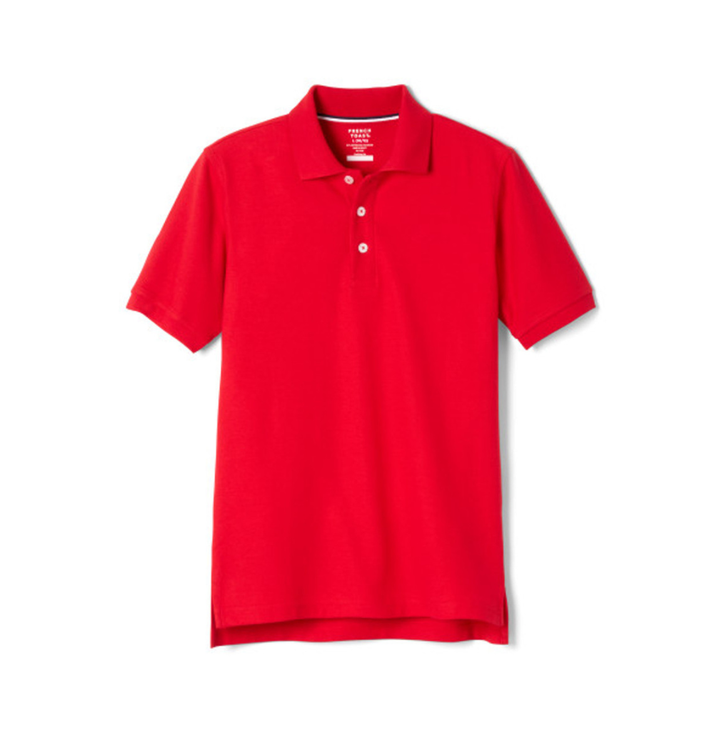 French Toast Men SS Pique Polo Red