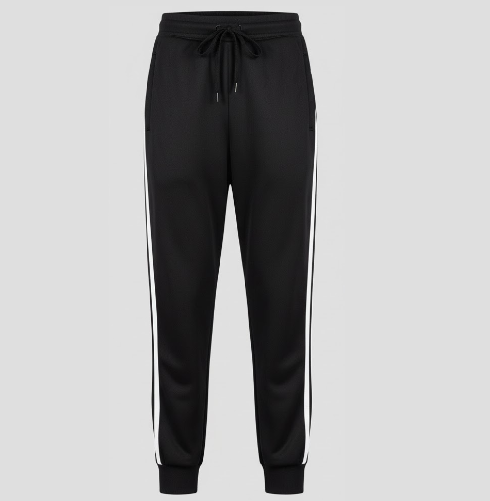 Balera Side Stripe Track Pants Black