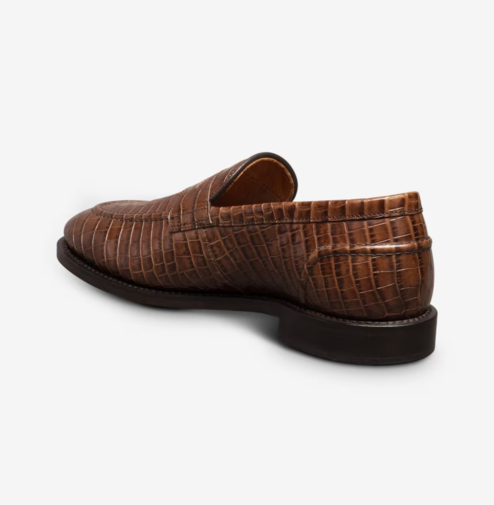 Allen Edmonds Randolph 2.0 Chili Embossed Croco Leather Penny Loafer