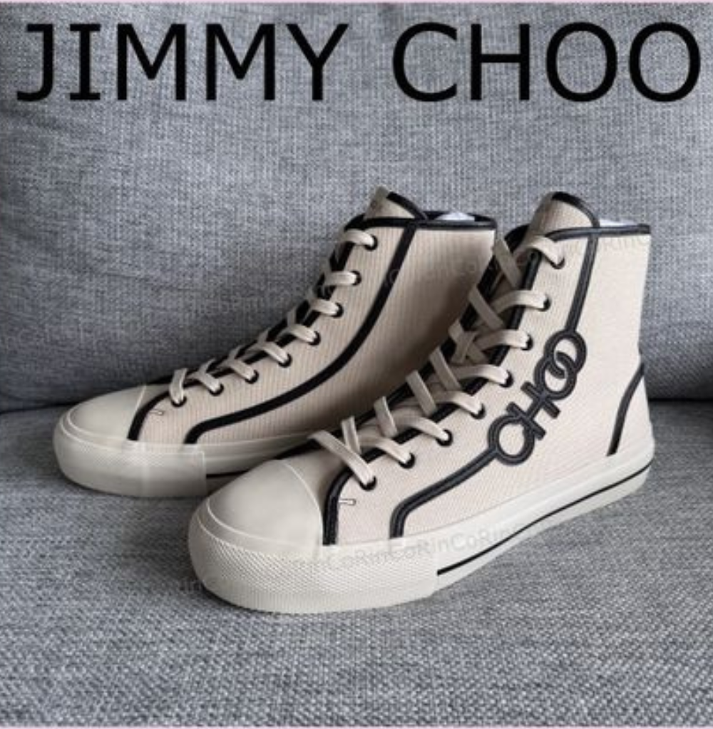 Jimmy Choo Fenix High/M | 44, Ecru Black