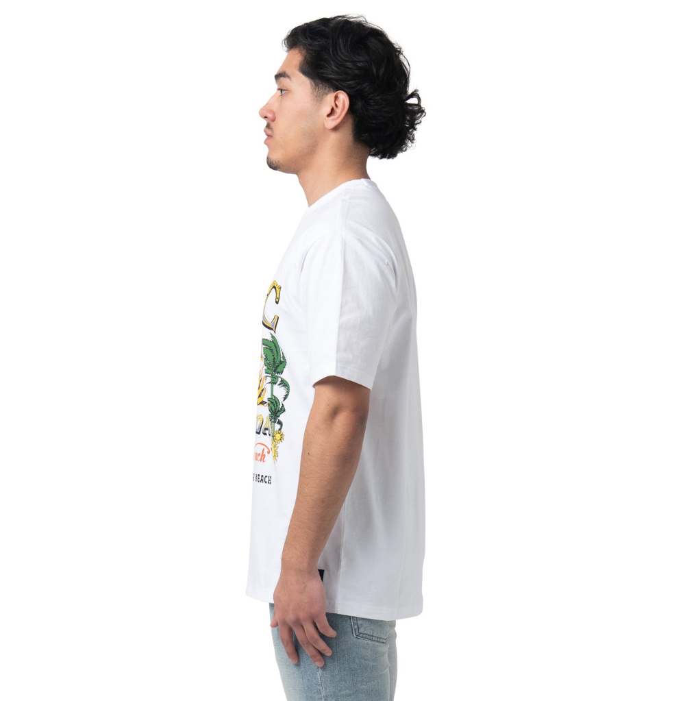 Wesc Mason SS Tee Wesc Miami Unisex Oversize Fit S/S Crewneck Tee White