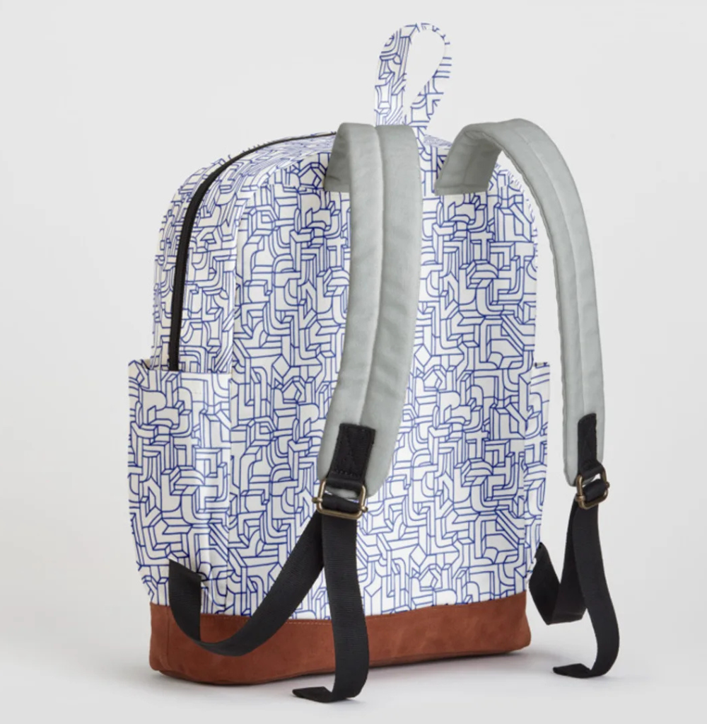 Minted Blue Ink Backpack