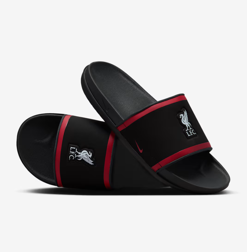 Nike Offcourt Slide Liverpool FC, Black/Gym Red/Gym Smoke Grey