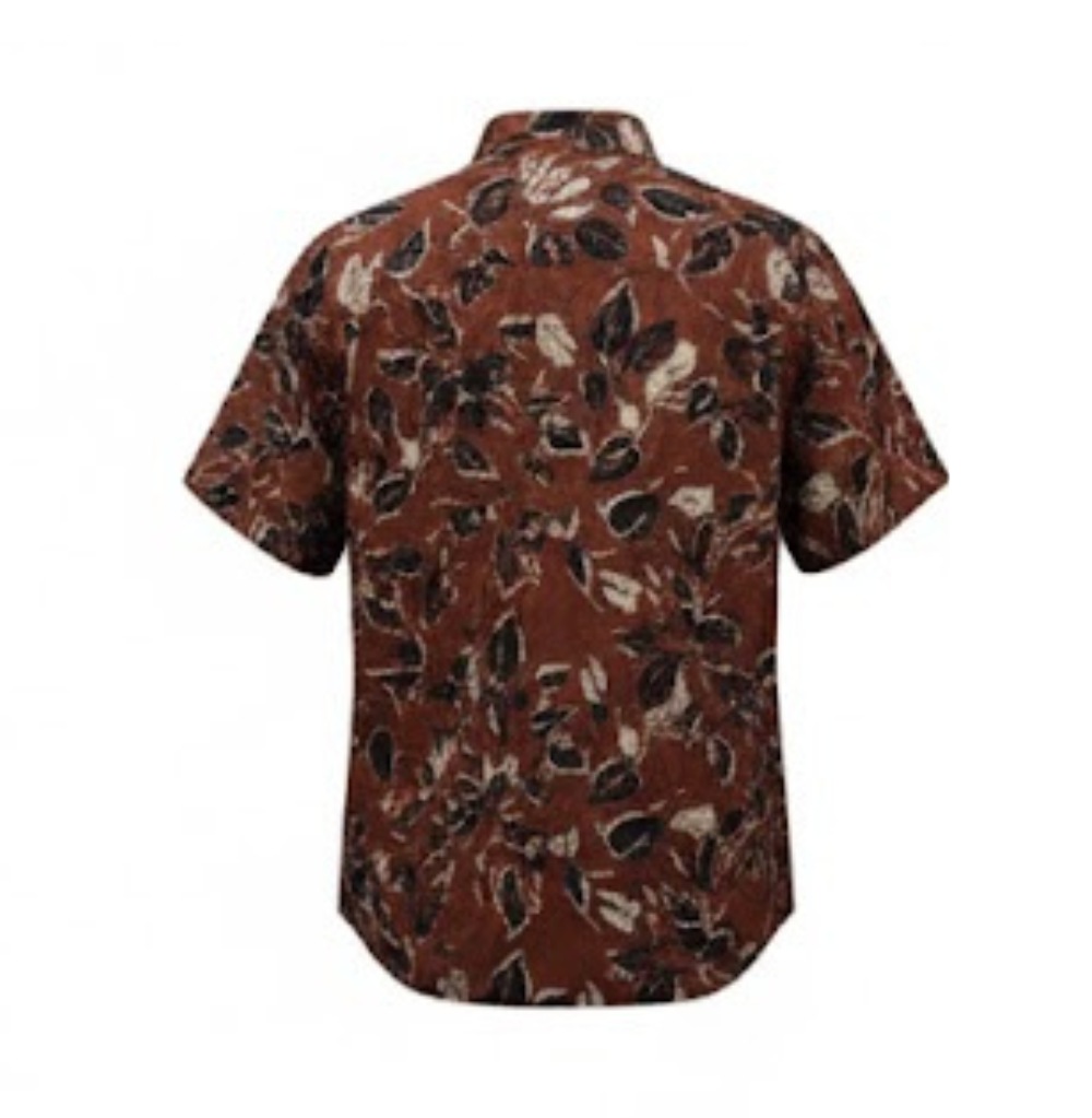 Zara Shirt Men's Red Black Floral Button Long Sleeve