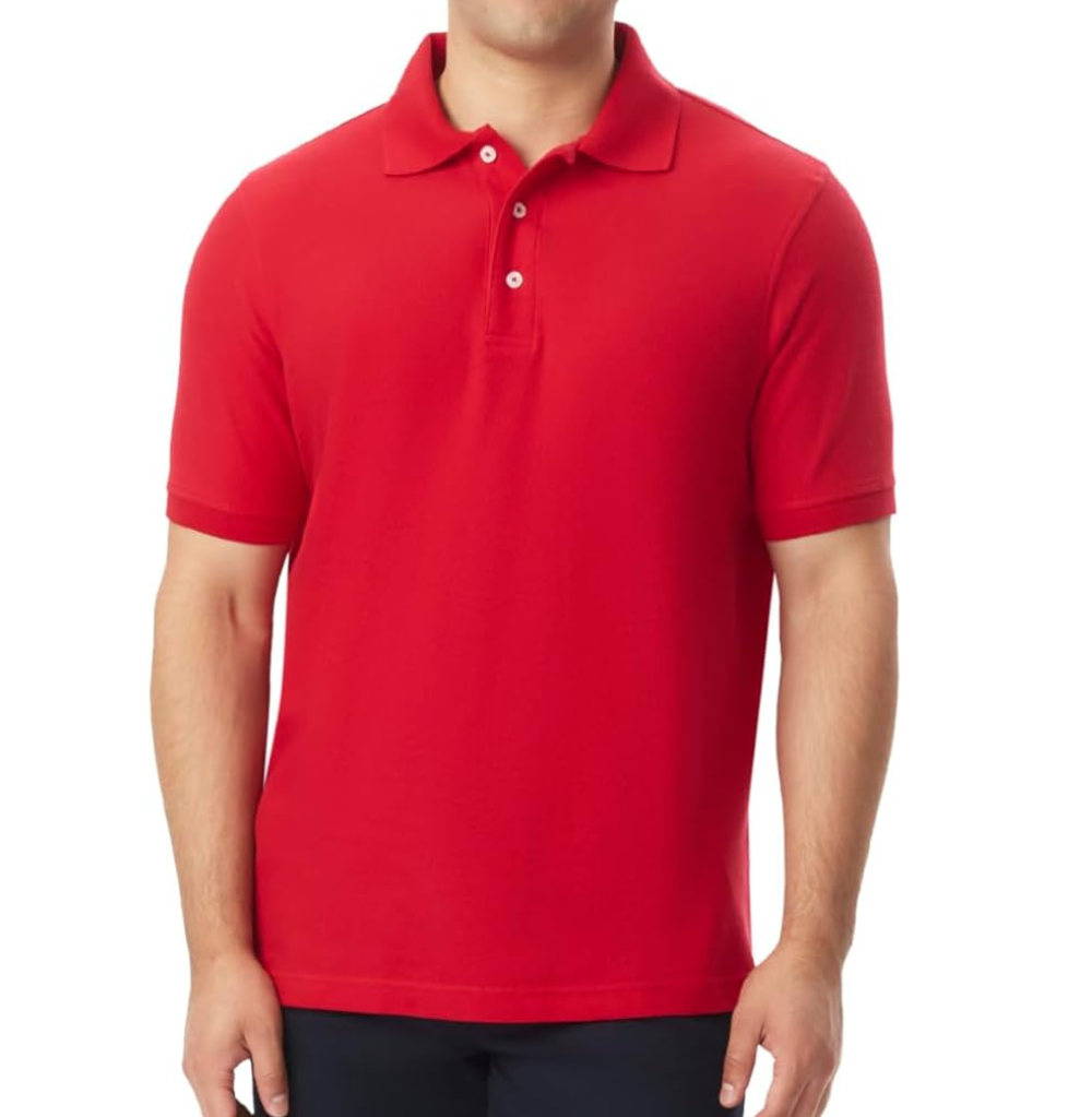 French Toast Men SS Pique Polo Red