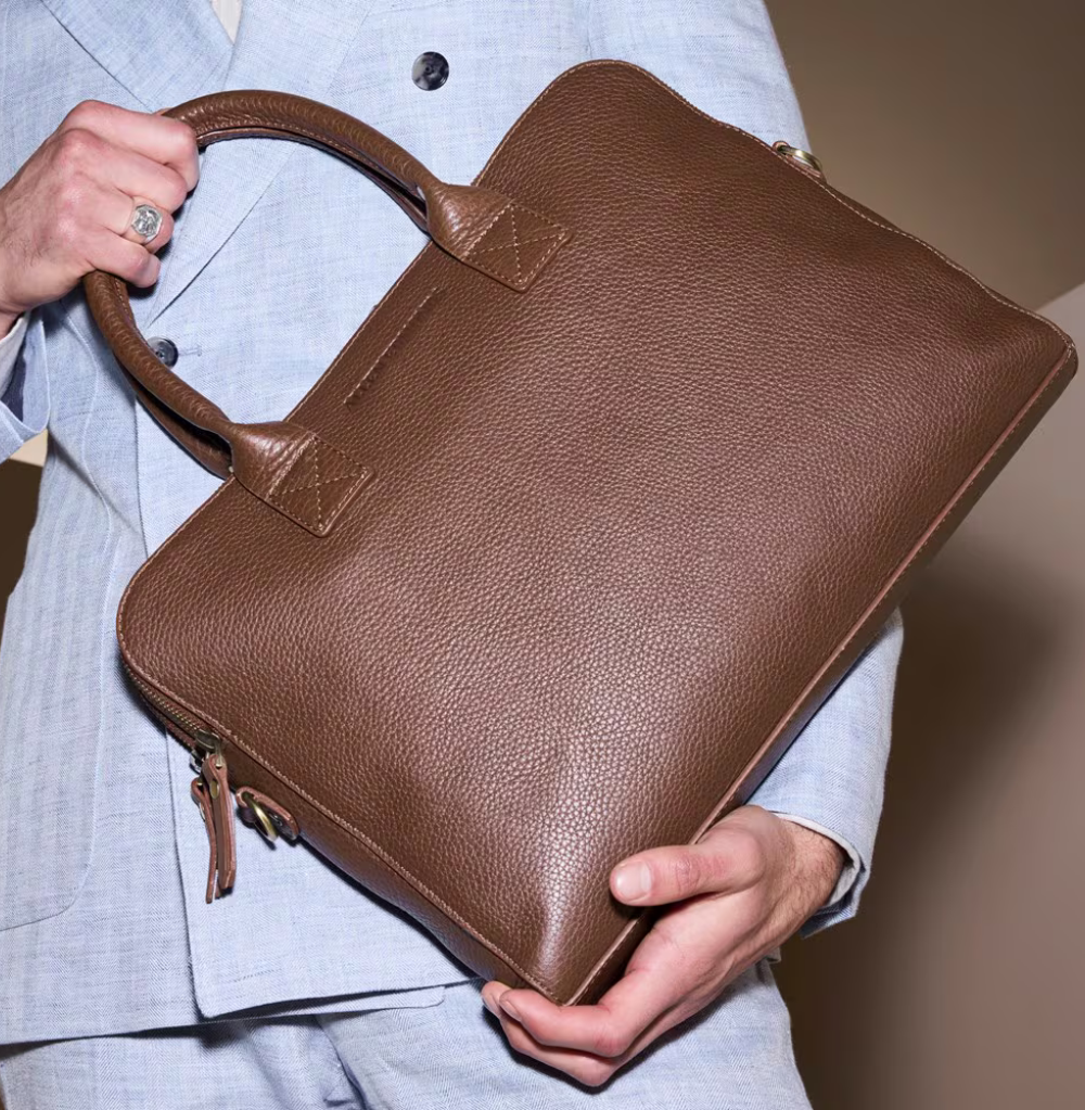 Allen Edmonds Slim Leather Briefcase