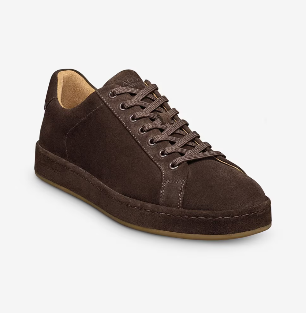 Allen Edmonds Barnes Lace-up Sneaker , Polo Brown Suede