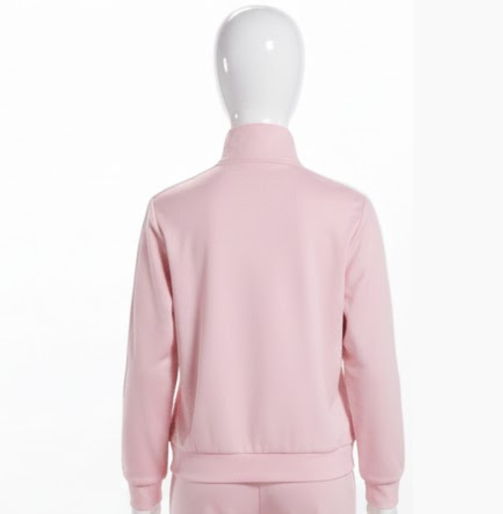 Balera Stripe Sleeve Track Jacket Pink