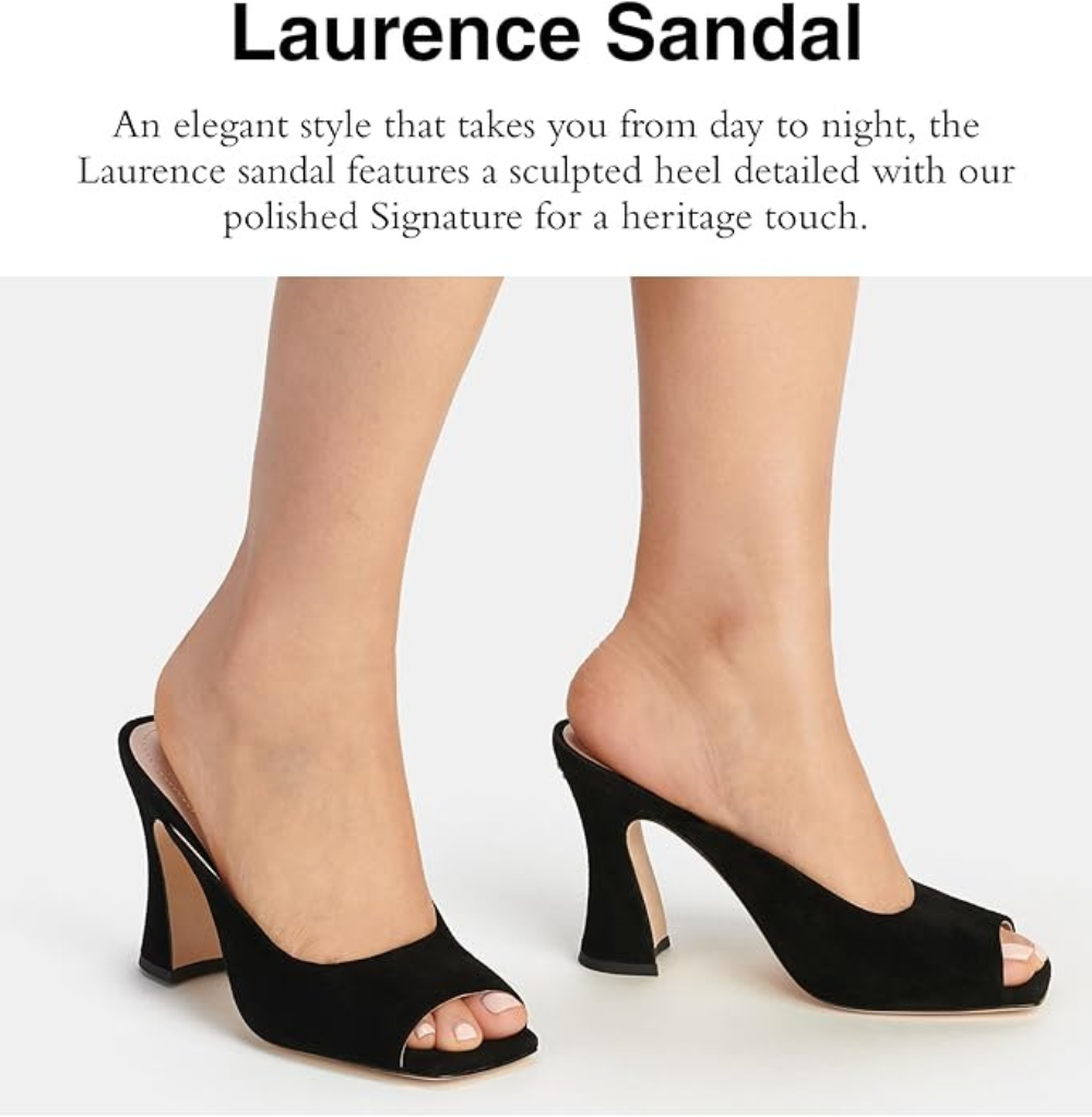 Coach Laurence Black Suede Heels