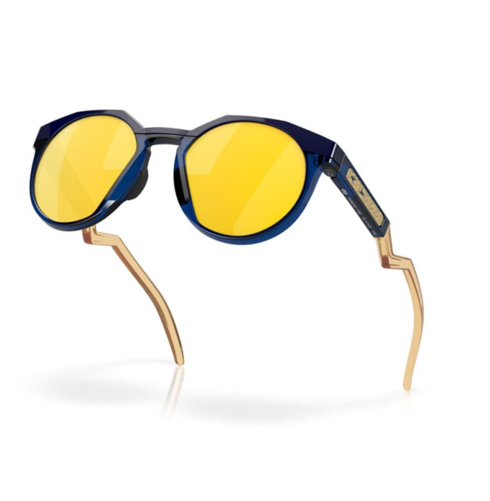 NEW Oakley HSTN Navy Transparent Blue Frame POLARIZED 24K Prizm Sunglass 9242-11