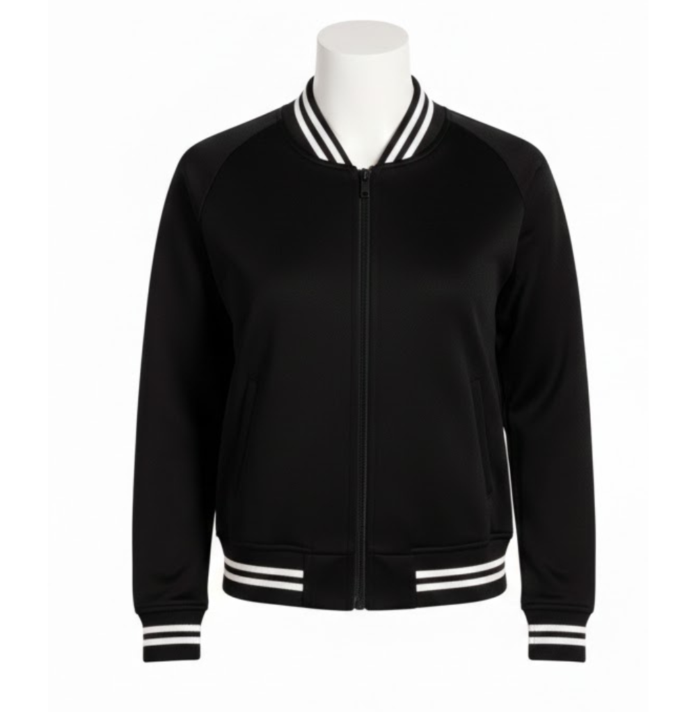 Balera Varsity Bomber Jacket Black