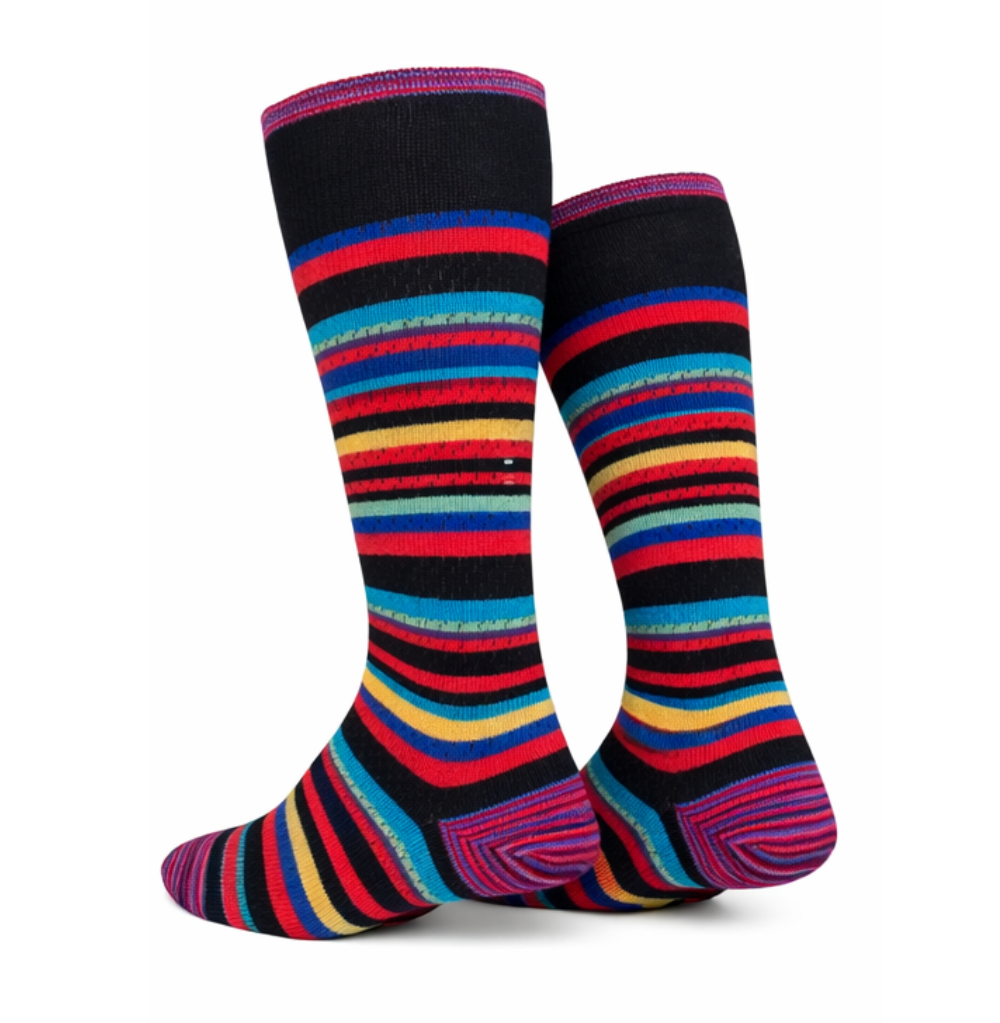 Robert Graham Pomsford Black Socks