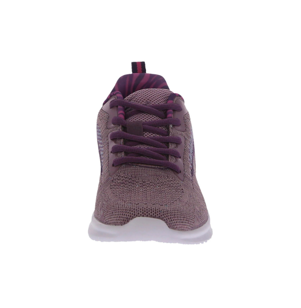 GEERS WOMAN'S SHOES DUSTY PURPLE MESH/FABRIC TENNIS SNEAKERS