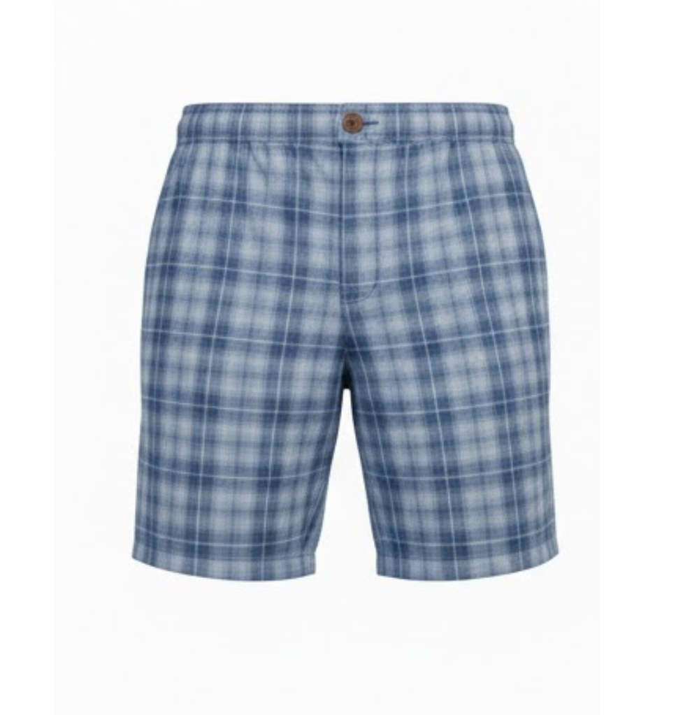 Bonobos Lightweight Blue Plaid Easy Shorts
