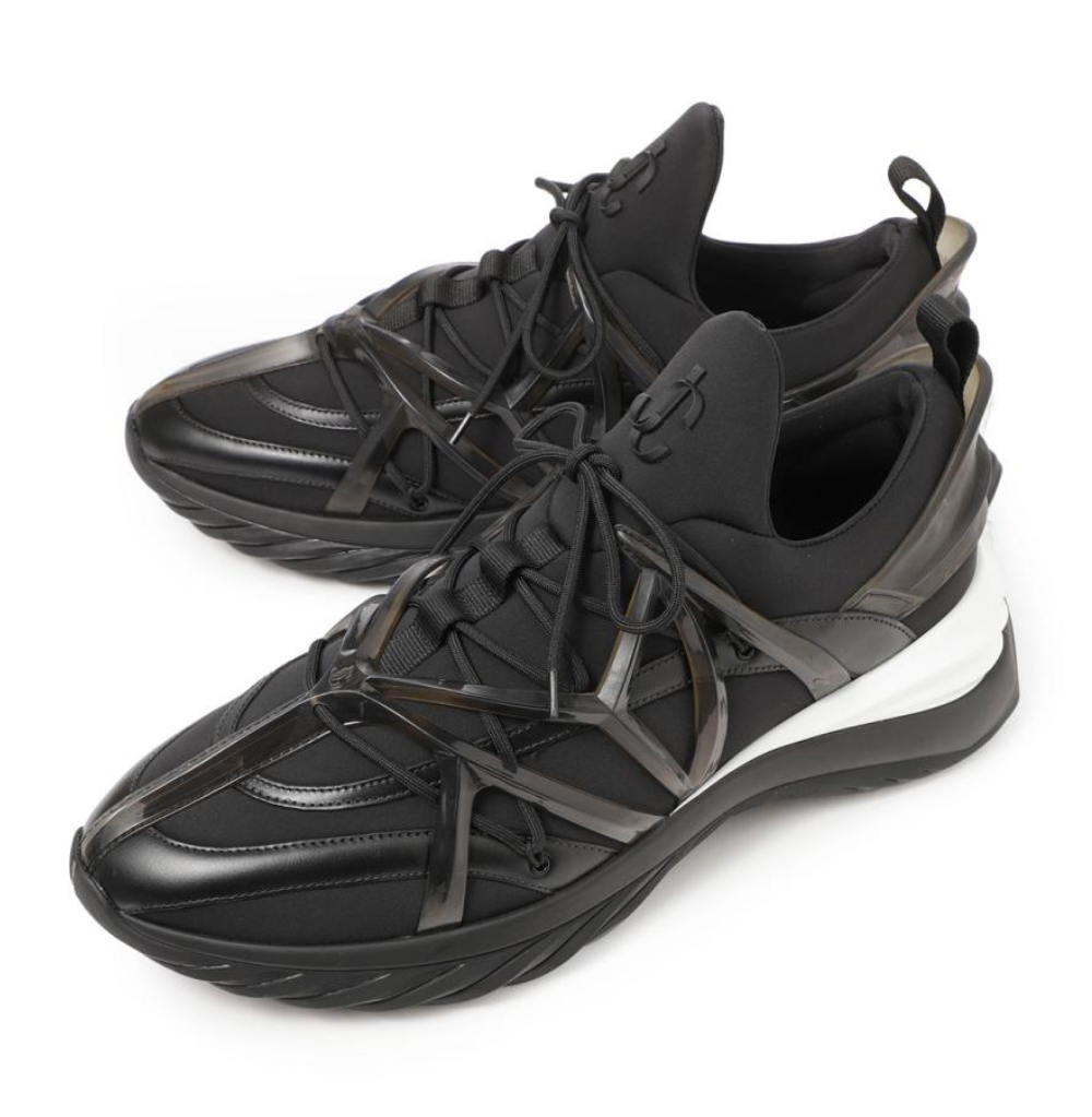 Jimmy Choo Cosmos/M V Black/White/Clear Mix Sneaker
