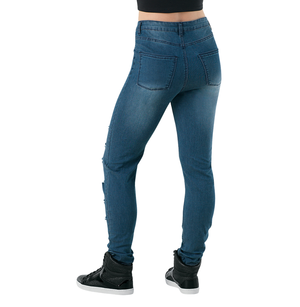 Balera Slashed Skinny Jeans Denim