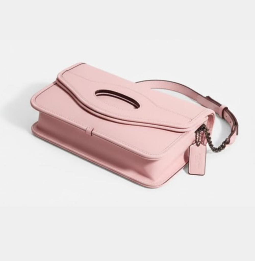 Coach Foldover Cut Out Clutch Crossbody