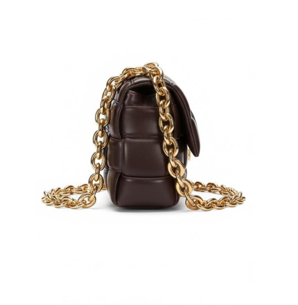 Bottega Veneta Brown Padded Cassette Bag, Dark Brown