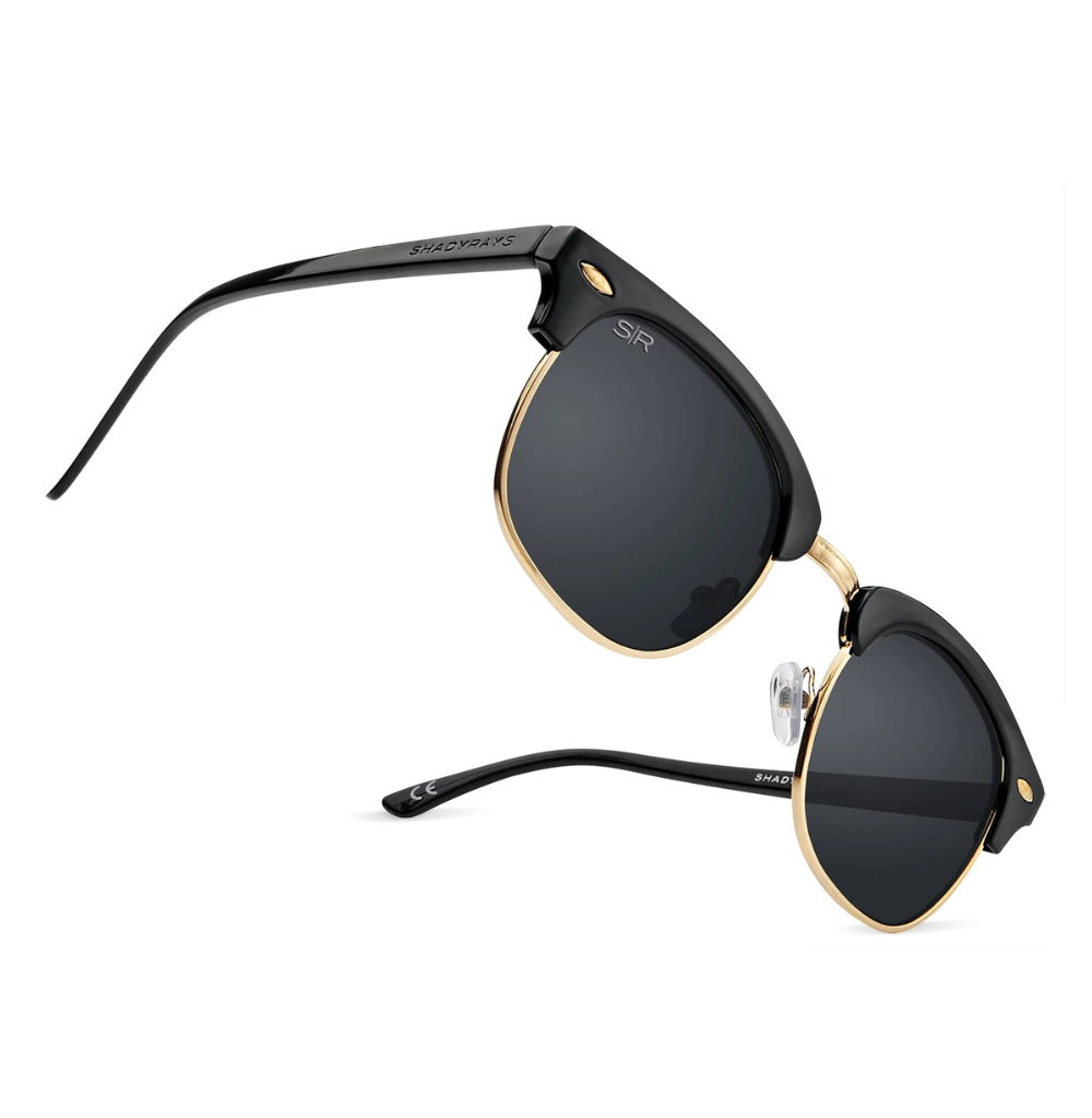 Shady Rays Oakmont Gold/Black Browline