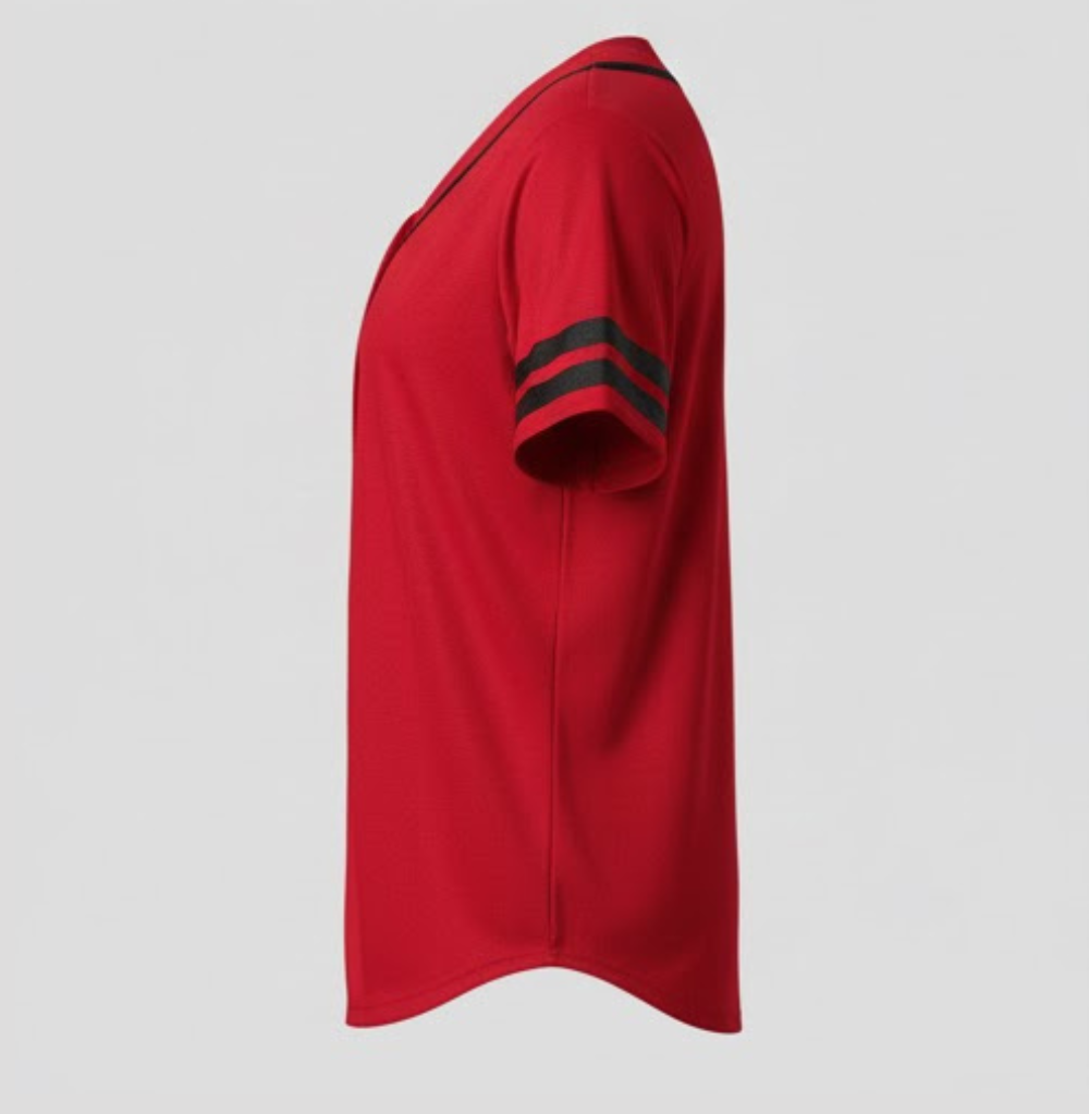Balera Oversized Baseball Jersey Red