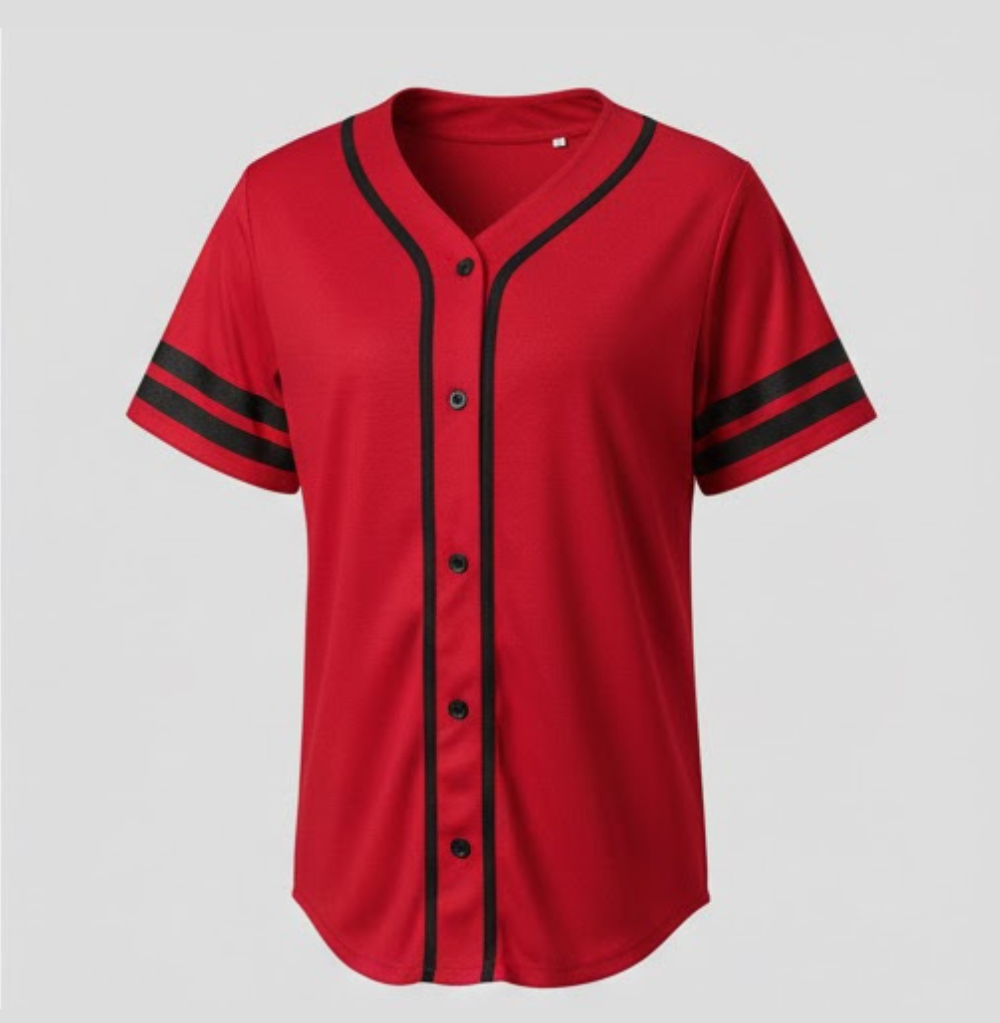Balera Oversized Baseball Jersey Red