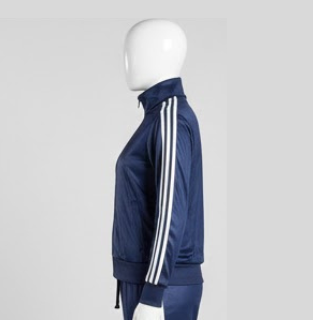Balera Stripe Sleeve Track Jacket Navy