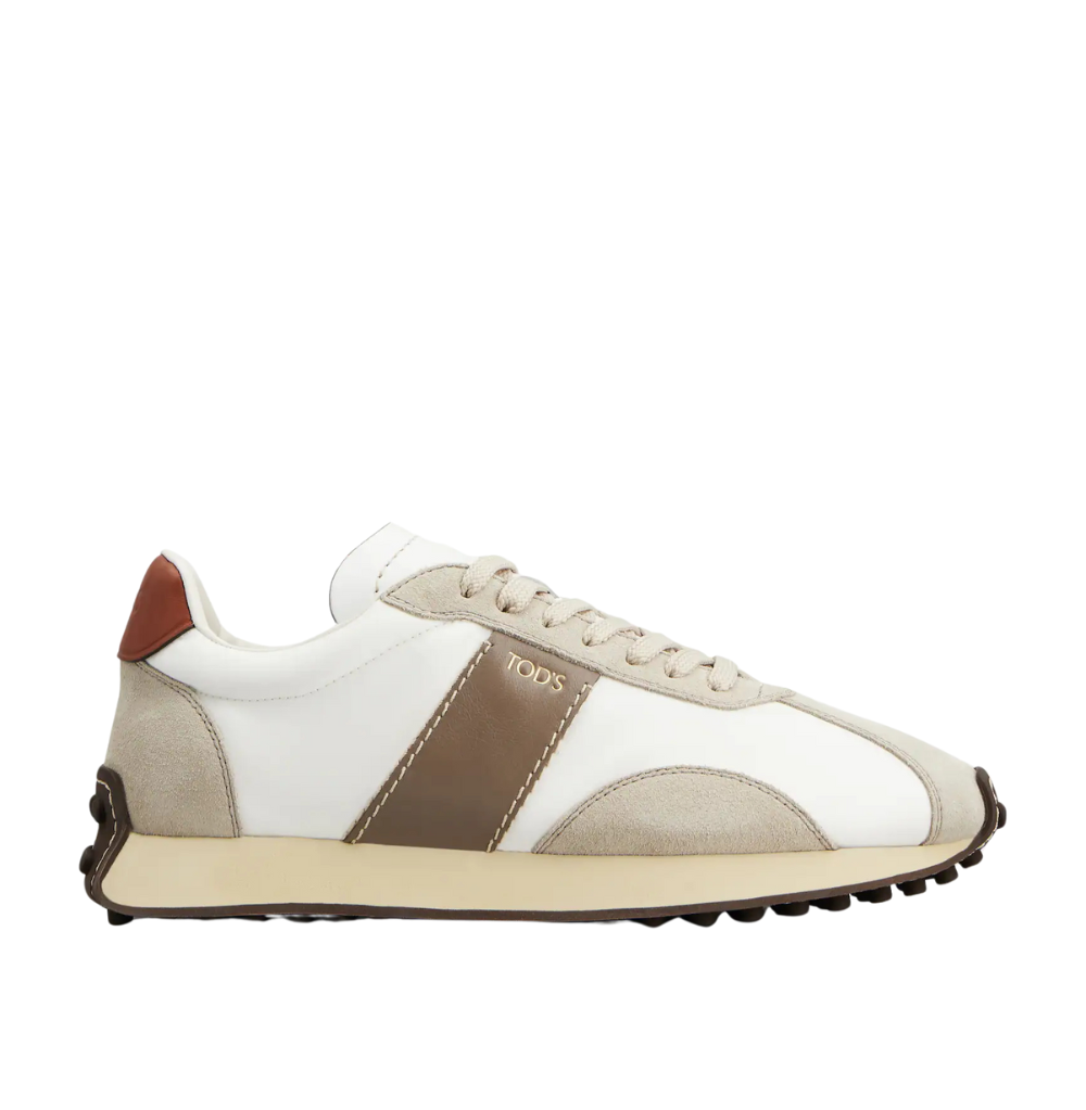 Tod's Vintage Sneakers In Leather and Fabric