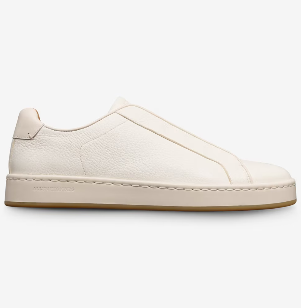 Allen Edmonds Banks Court Slip-on Stretch-lace White Sneaker