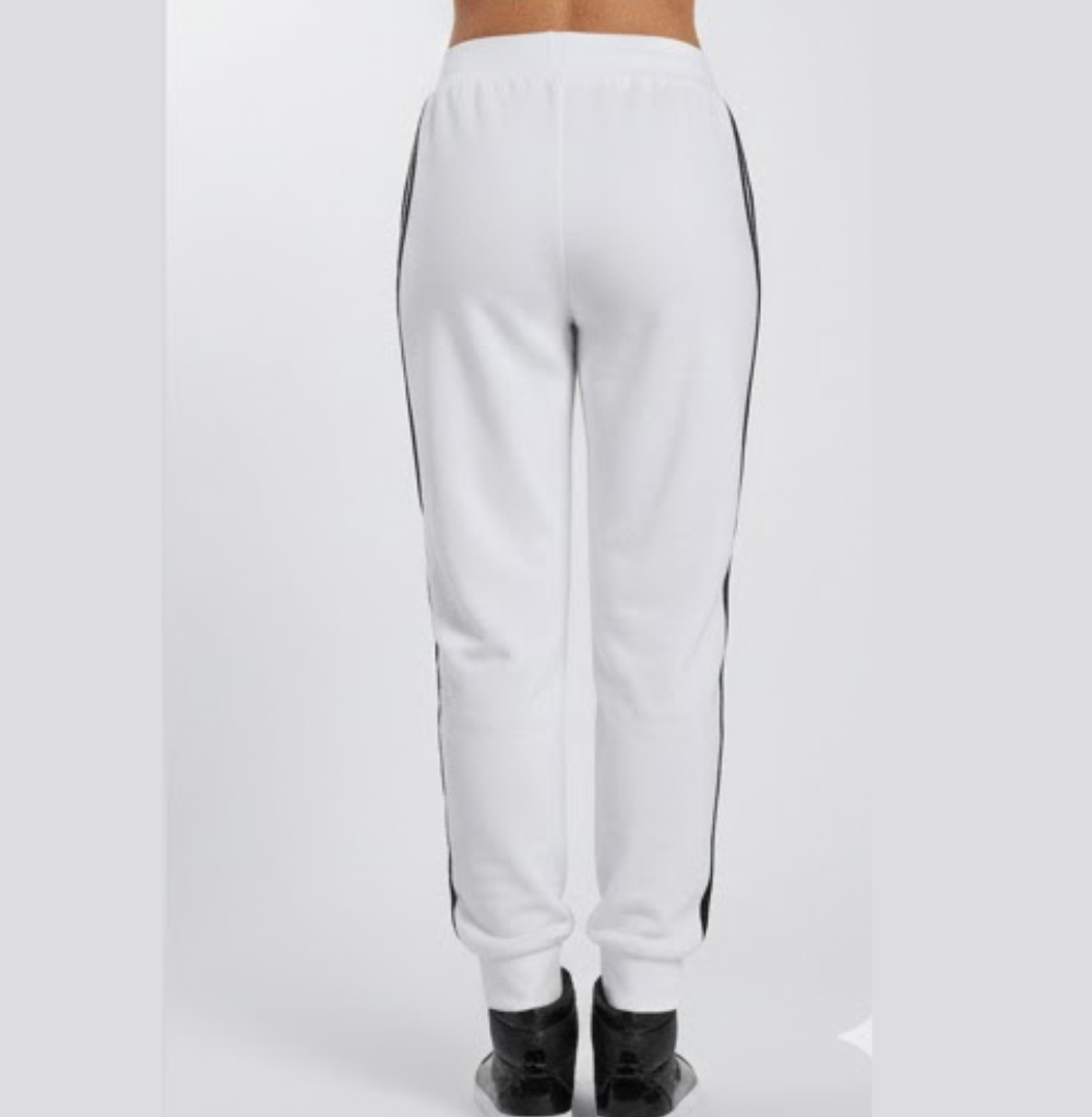 Balera Side Stripe Track Pants, White