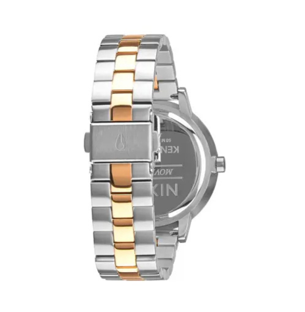 Nixon The Kensington Watch Silver Gold White