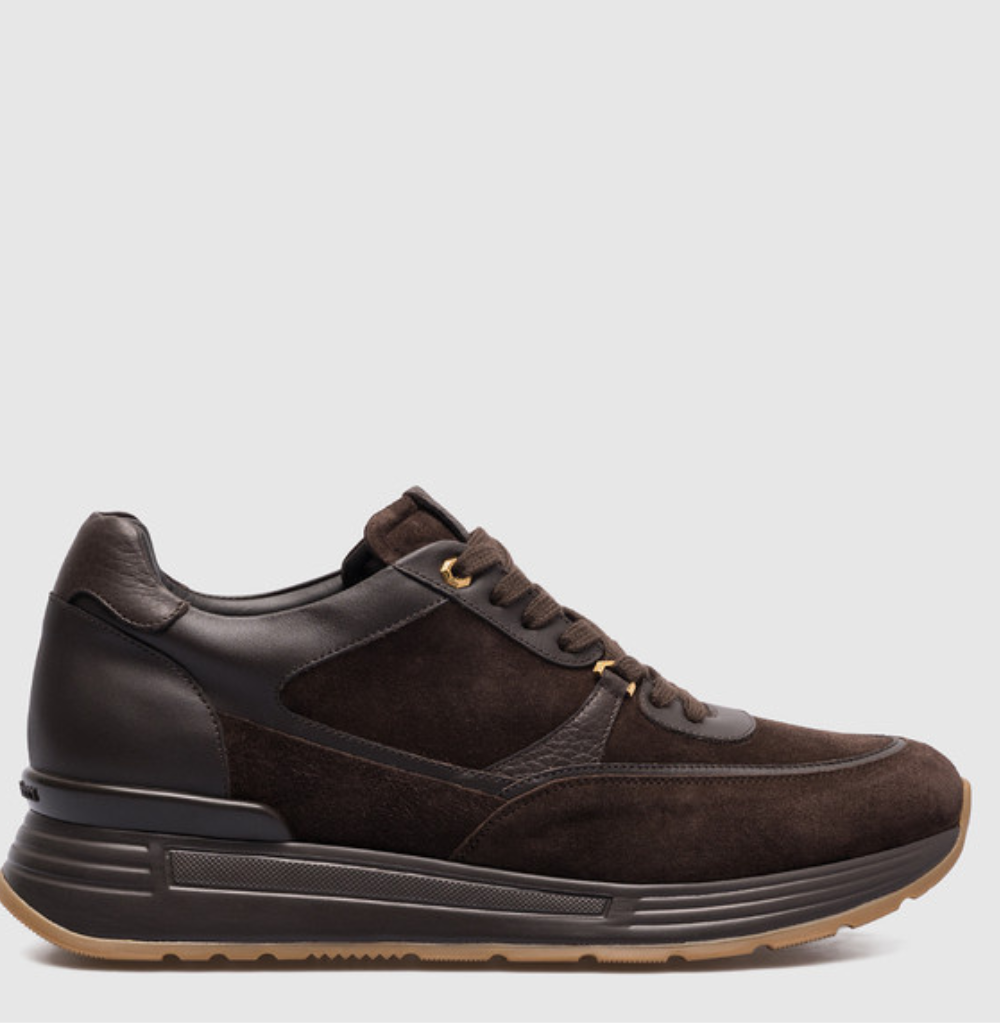 Stefano Ricci Suede + Vit.Swilly + C.Dark Brown Sneakers