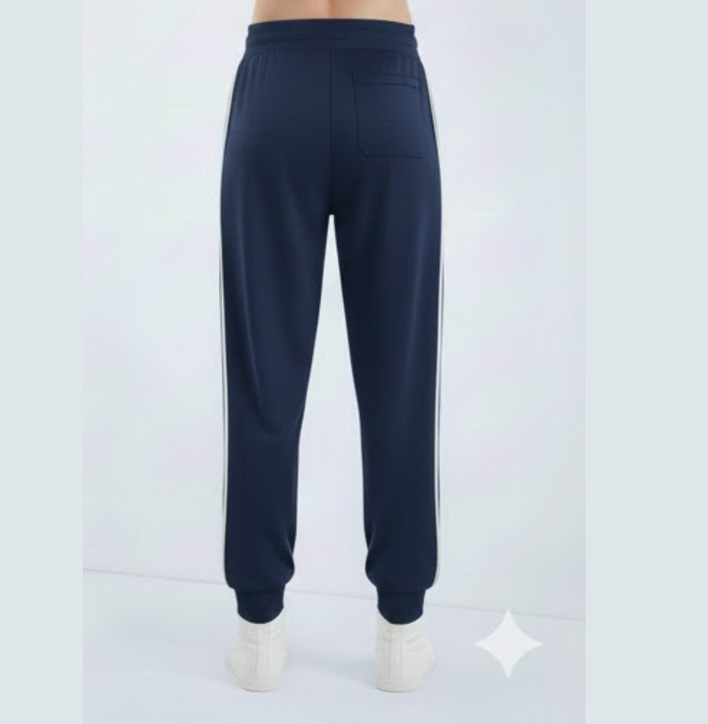 Balera Side Stripe Track Pants, Navy