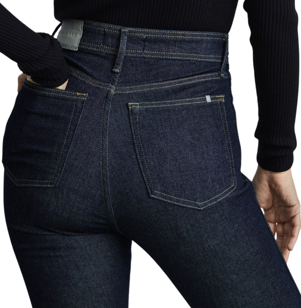 EVERLANE THE WAY-HIGH® CLEAN FRONT SKINNY JEAN, DARK INDIGO
