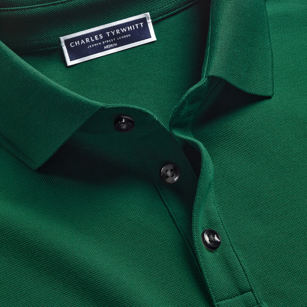 Charles Tyrwhitt Pique Polo - Green