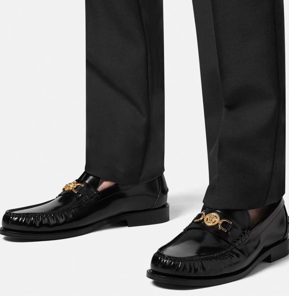 VERSACE Medusa '95 Loafers for Men, Black
