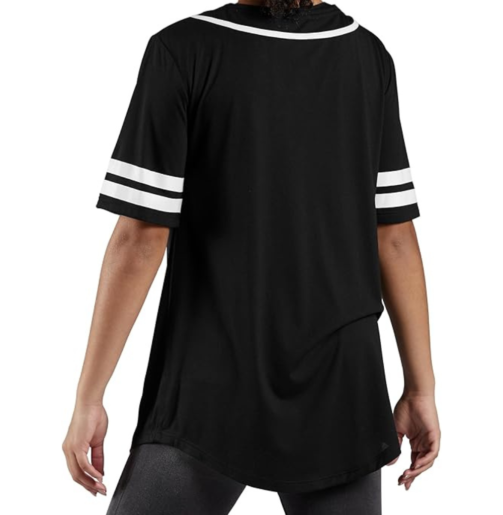 Balera Oversized Baseball Jersey Black