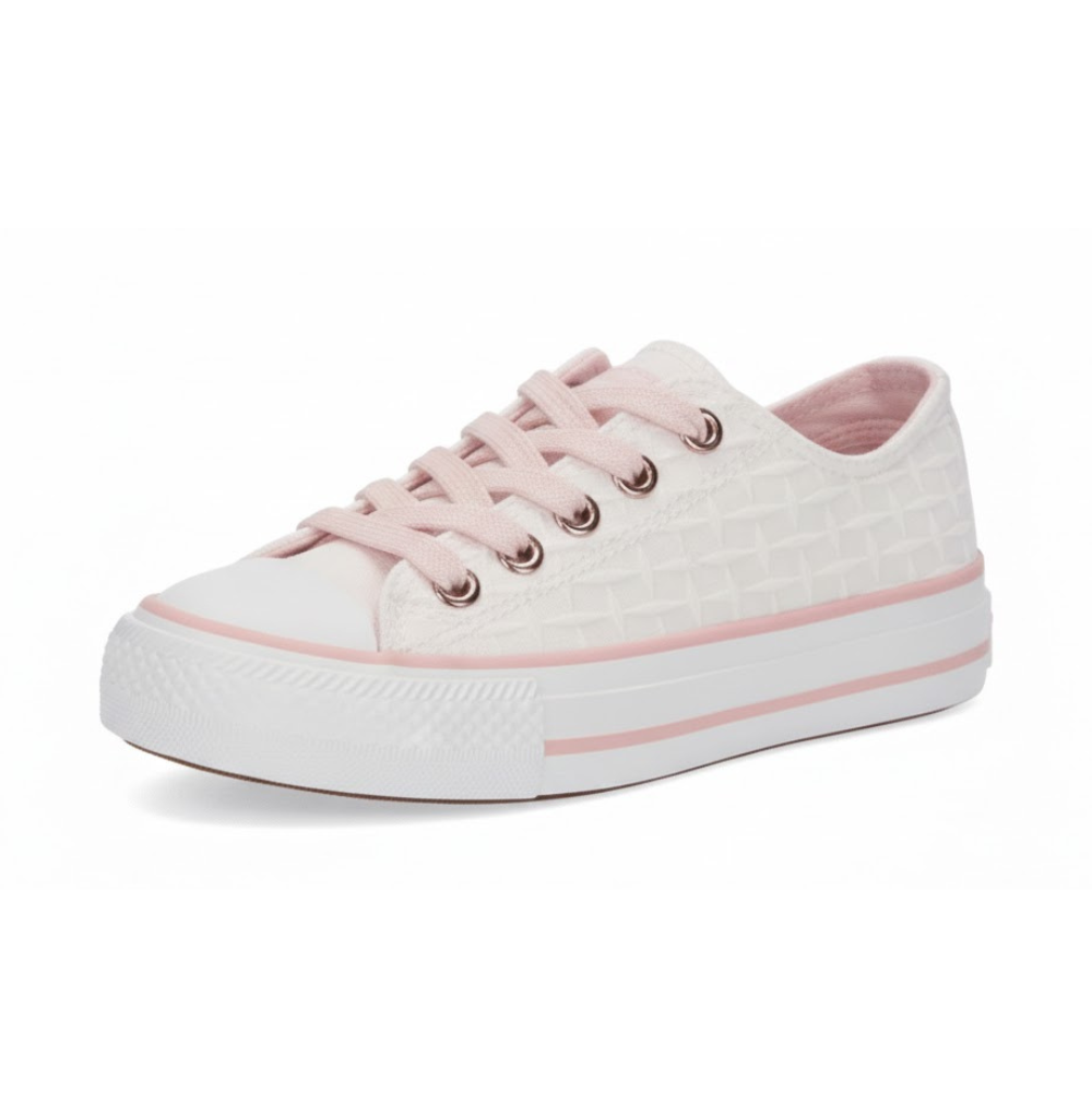 CHIKA10 City Kids 25 Girls' Canvas Trainers - Synthetic