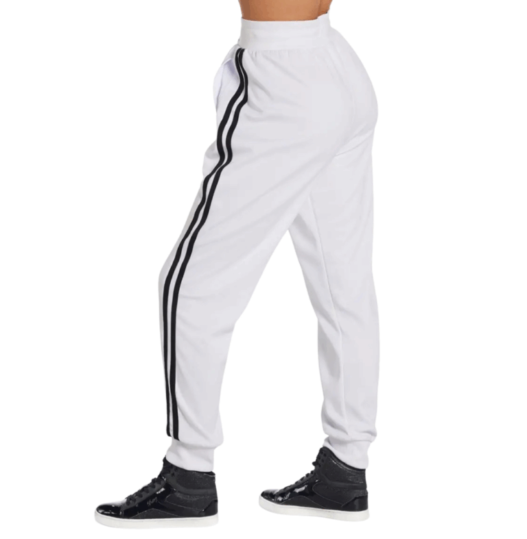Balera Side Stripe Track Pants, White