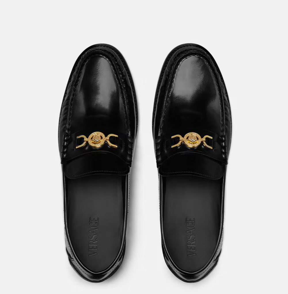 VERSACE Medusa '95 Loafers for Men, Black