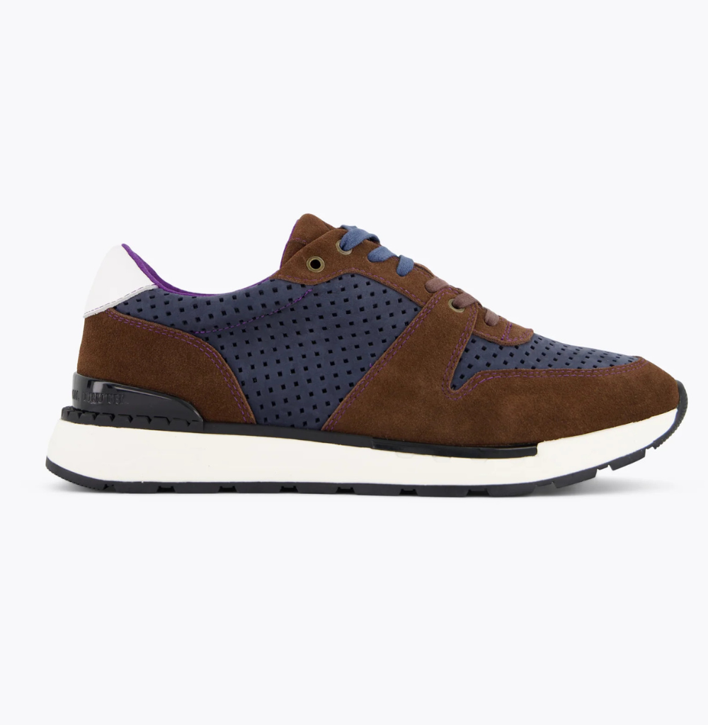 Robert Graham The Step-Up Navy Sneaker
