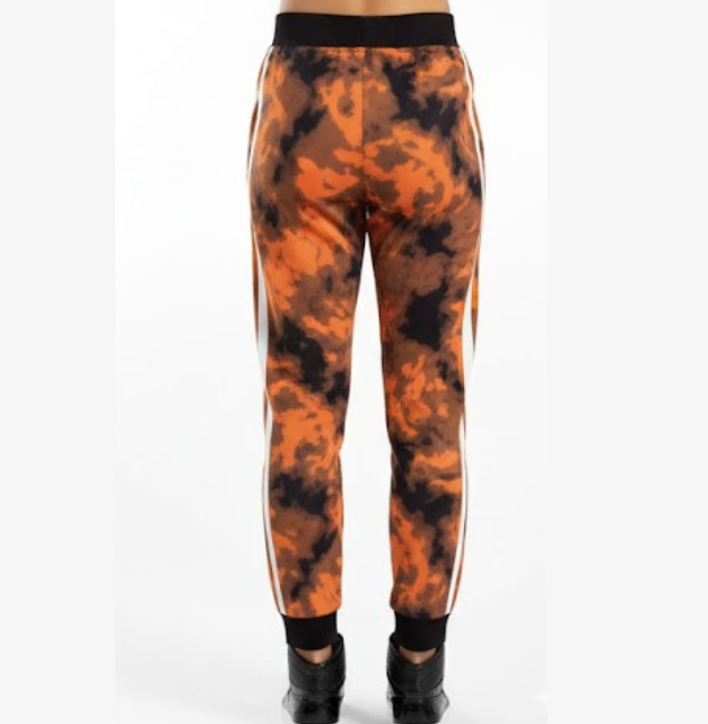 Balera Graphic Print Track Pants , Copper
